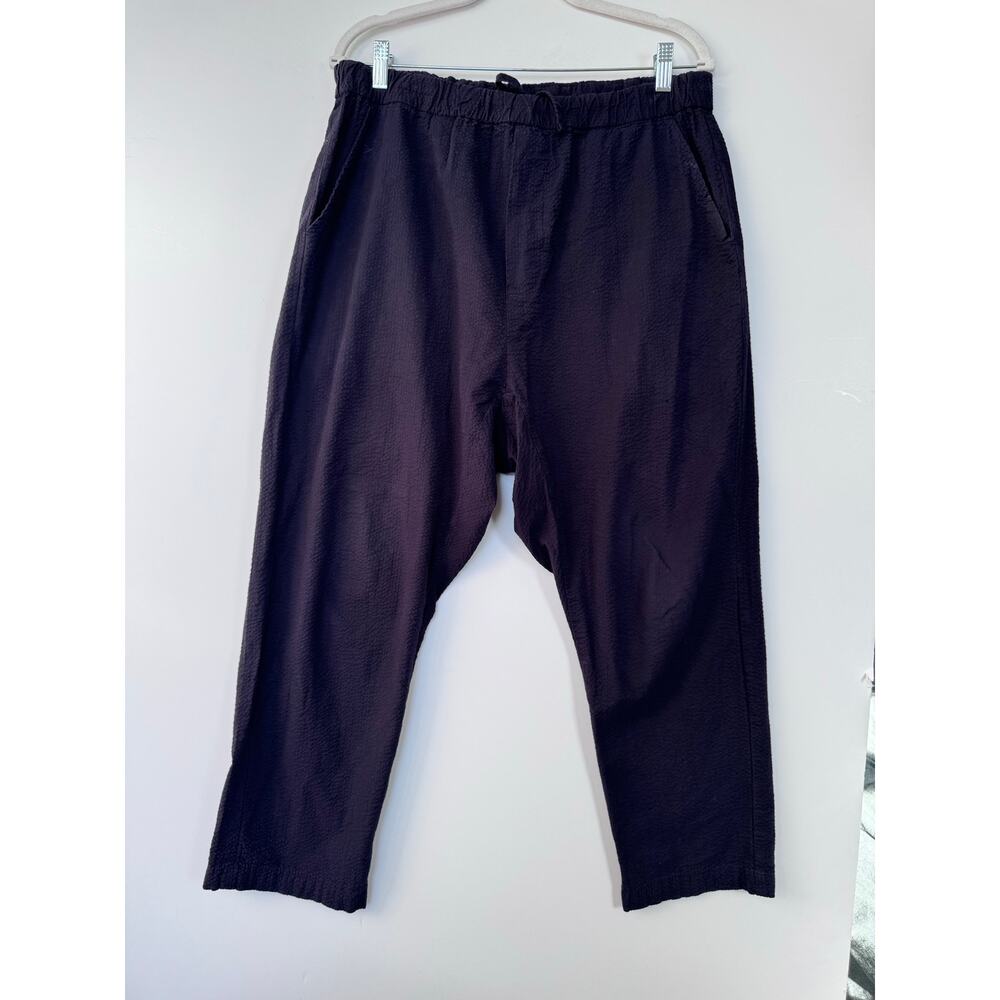 Smock LA pants yoyogi seersucker navy utility Loose Fit Drawstring Cotton large